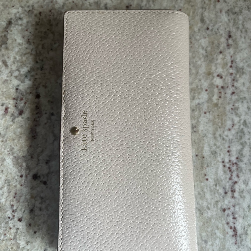Kate Spade Light Cream Textured Wallet
